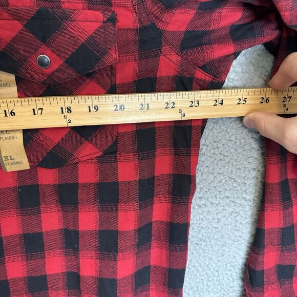 S Roebuck and Co Flannel Shirt Men XL Snap Button Western Chest Pockets Cotton - Picture 5 of 8